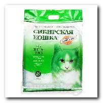 Наполнитель Сибирская Кошка для кошачьего туалета Элита ЭКО силикагель зеленые гранулы 16л