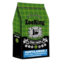 Корм ZooRing для щенков Puppy Junior-2 (Паппи и Юниор-2) Утка и рис 10кг с глюкозамином и хондроитином