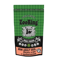 Корм ZooRing Mini Adult Dog Лосось и рис 700г с пробиотиками