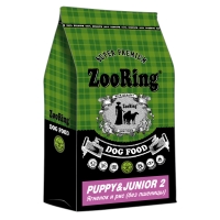 Корм ZooRing Puppy Junior-2 Ягненок и рис без пшеницы 10кг склонных к аллергии и плохому пищеварению