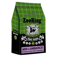 Корм ZooRing Mini Lamb Rice Ягненок и рис Без пщеницы 10кг для щенков и взрослых собак мини-пород склонных к аллергии и плохому пищеварению