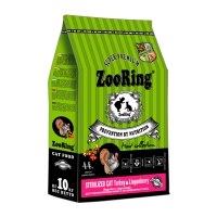 Корм ZooRing Sterilized Cat Индейка с брусникой 10кг