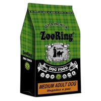 Корм ZooRing Medium Adult Dog Индейка и рис 10кг